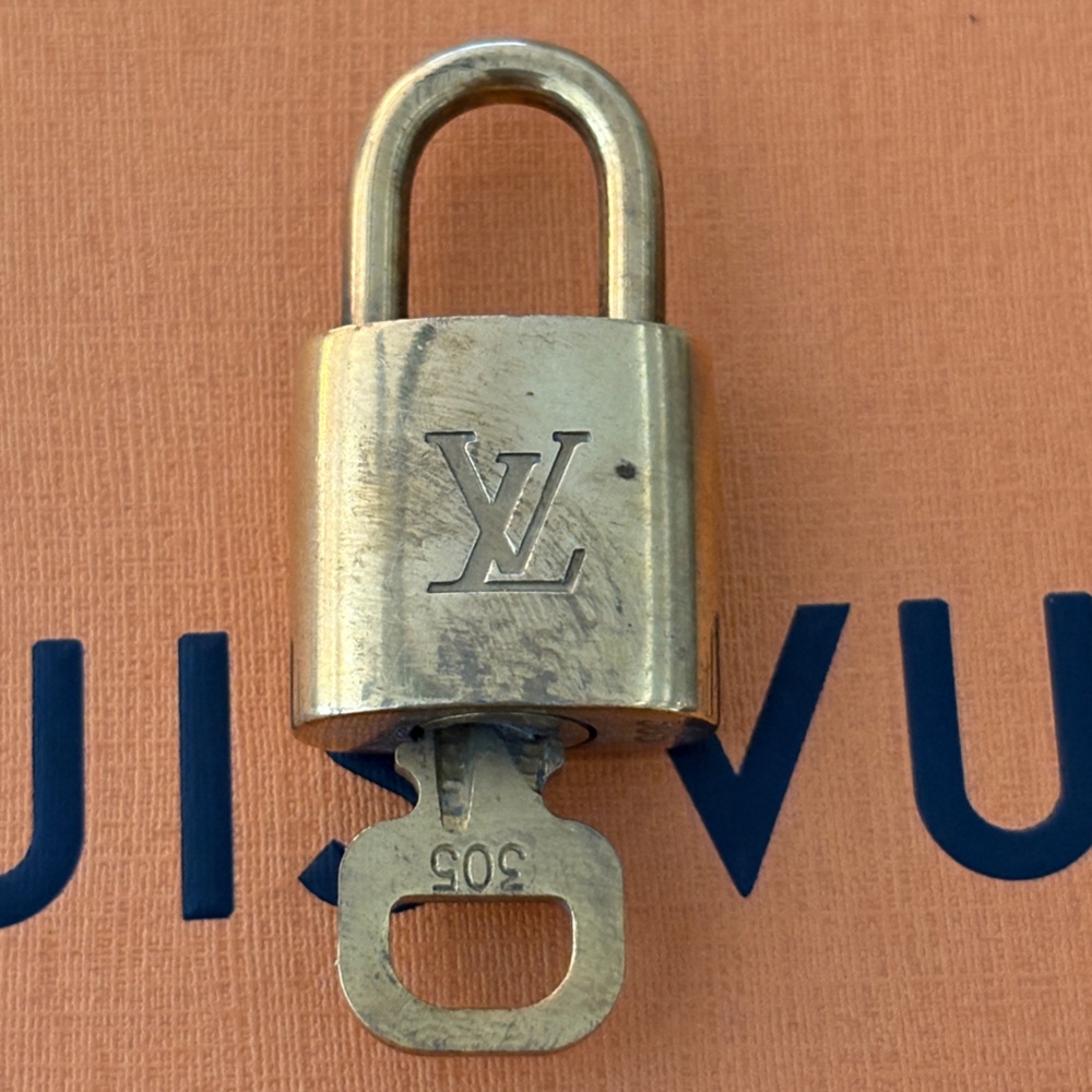 Louis Vuitton Brass Padlock with Key